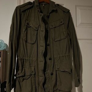 Free people green jacket